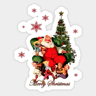 Santas claus wish you a Merry Christmas Sticker